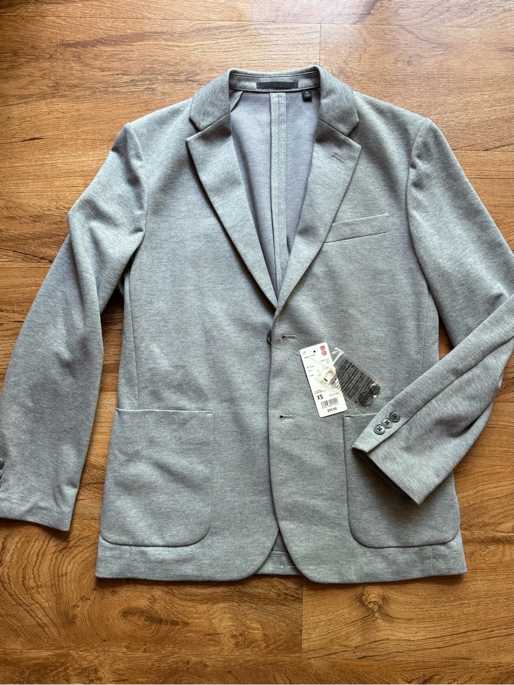 Uniqlo Light Gray Men's Casual Blazer
